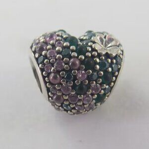 Pandora Gleaming Clover Heart Charm - Good Luck - St Patrick's Day (H21)
